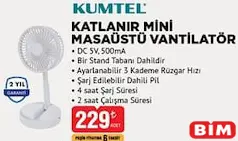 KUMTEL KATLANIR MİNİ MASAÜSTÜ VANTİLATÖR indirimli fiyat KUMTEL KATLANIR MİNİ MASAÜSTÜ VANTİLATÖR fiyat ve kampanya bilgisi